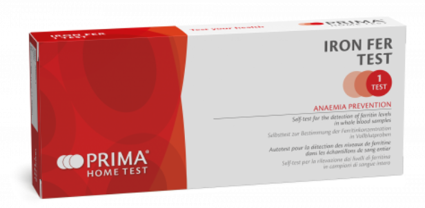 Iron deficiency, immediate at-home test