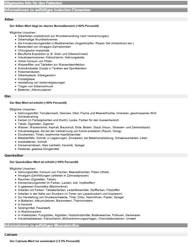 Analyse des métaux lourds dans les cheveux et interprétation