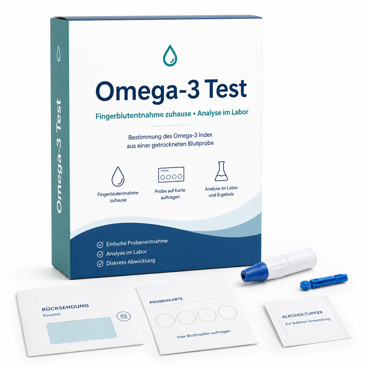Omega-3 Test – Heimbluttest zur Bestimmung von Omega-3-Index, EPA und DHA
