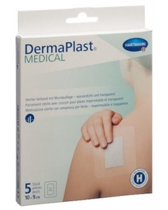 DERMAPLAST Medical Transparentverb 10x9cm 5 Stk