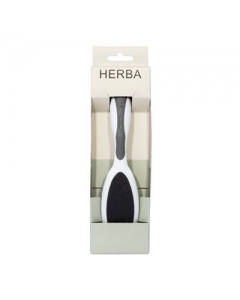 HERBA Doppelfussfeile grob fein Softtouch grau