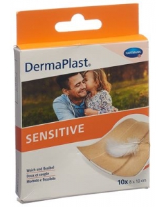 DERMAPLAST SENSITIVE Schnellverb hf 8x10cm 10 Stk
