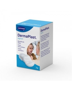 DERMAPLAST ALGINAT Blutstillende Watte Glas 2 g