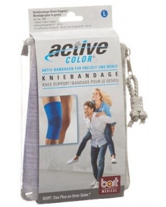 BORT AKTIVE COLOR Kniebandage GrM -37cm blau