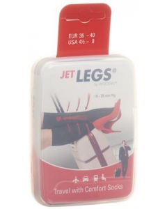 JET LEGS Travel socks Gr36-40 black Karton 1 Paar