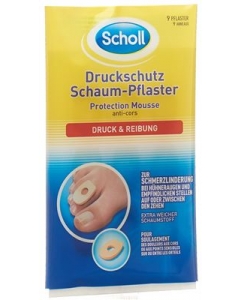 SCHOLL Druckschutz Schaum Pflaster 9 Stk