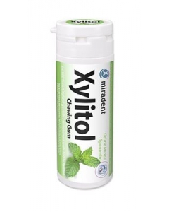 MIRADENT Xylitol Kaugummi Spearmint 30 Stk