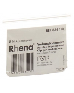 RHENA Verbandklammern weiss 5 Stk