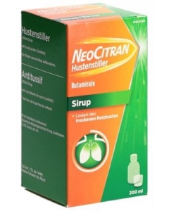NEOCITRAN Hustenstiller Sirup 15 mg/10ml 200 ml