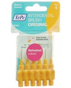 TEPE Interdental Brush 0.7mm gelb Blist 6 Stk