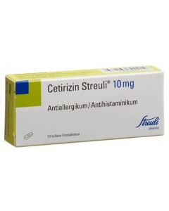 CETIRIZIN Streuli Filmtabl 10 mg 10 Stk