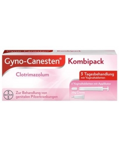 GYNO-CANESTEN Kombipack 3 Vag Tabl+20 g Creme