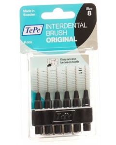 TEPE Interdental Brush 1.5mm schwarz Blist 6 Stk