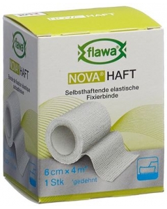 FLAWA NOVA Haft kohäsive Gazebinde 6cmx4m