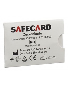 SAFECARD Zeckenkarte mit Lupe