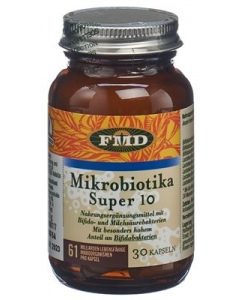 FMD Mikrobiotika Super 10 Kaps Glas 30 Stk