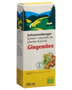 SCHOENENBERGER Ingwer nat Frischpfl Tru Bio 200 ml