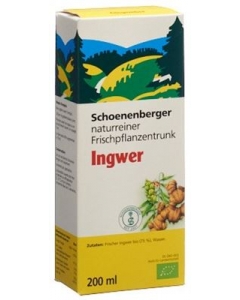 SCHOENENBERGER Ingwer nat Frischpfl Tru Bio 200 ml