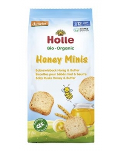 HOLLE Honey Minis Bio-Babyzwieback 100 g