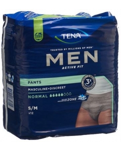 TENA Men Active Fit Pants Normal S/M 12 Stk