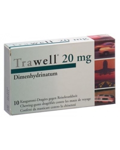TRAWELL Kaugummi Dragées 20 mg Ad 10 Stk