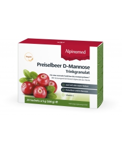 ALPINAMED Preiselbeer Trinkgranulat 20 x 5 g